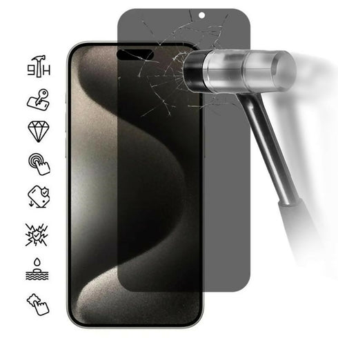 iPhone 17 Pro Privacy Tempered Glass Screen Protector - 9H